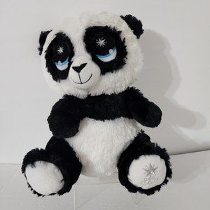 Peek A Boo Stuffed Panda Bear Embroidered Eyes 14" Plus Panda Bear